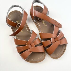Saltwater Original Kids Brown Sandals